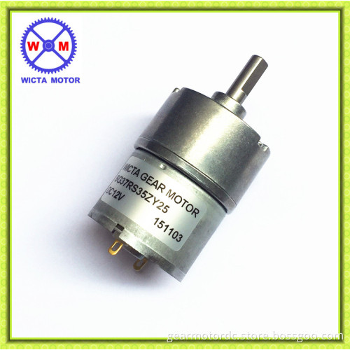 37mm diameter 6v 7.2v dc motor high torque 100rpm with gear reducer